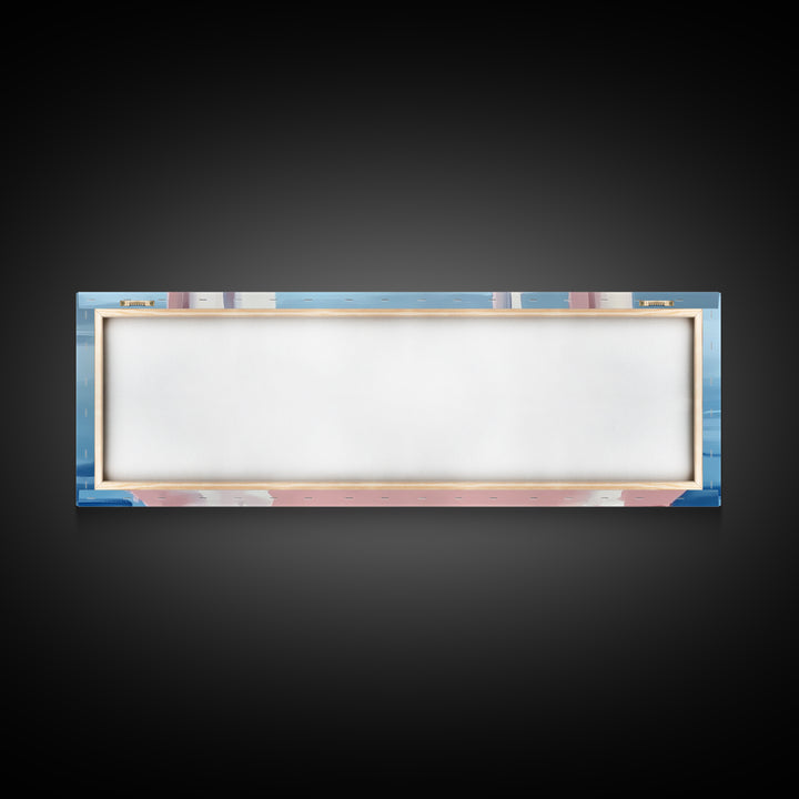 Dock on Water, Serene Reflection, Minimalist Art, Nautical Decor, Canvas Print, Coastal Home Art, Relaxing Wall Art, Lake House Decor