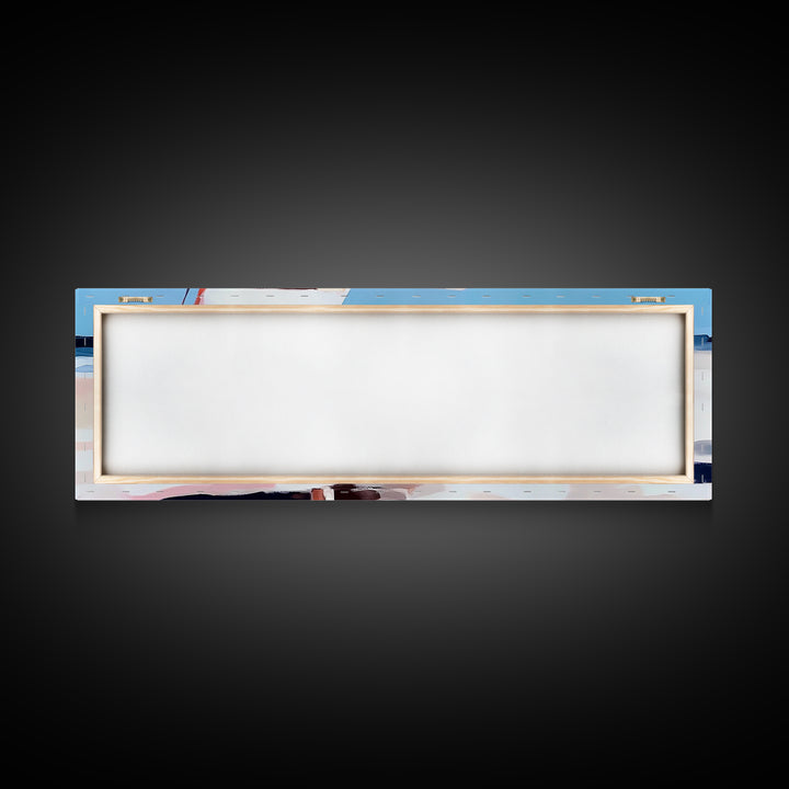 Beach Chair, Coastal Relaxation, Vacation Home Art, Canvas Print, Seaside Aesthetic, Minimalist Beach Painting, Soft Pastel Art