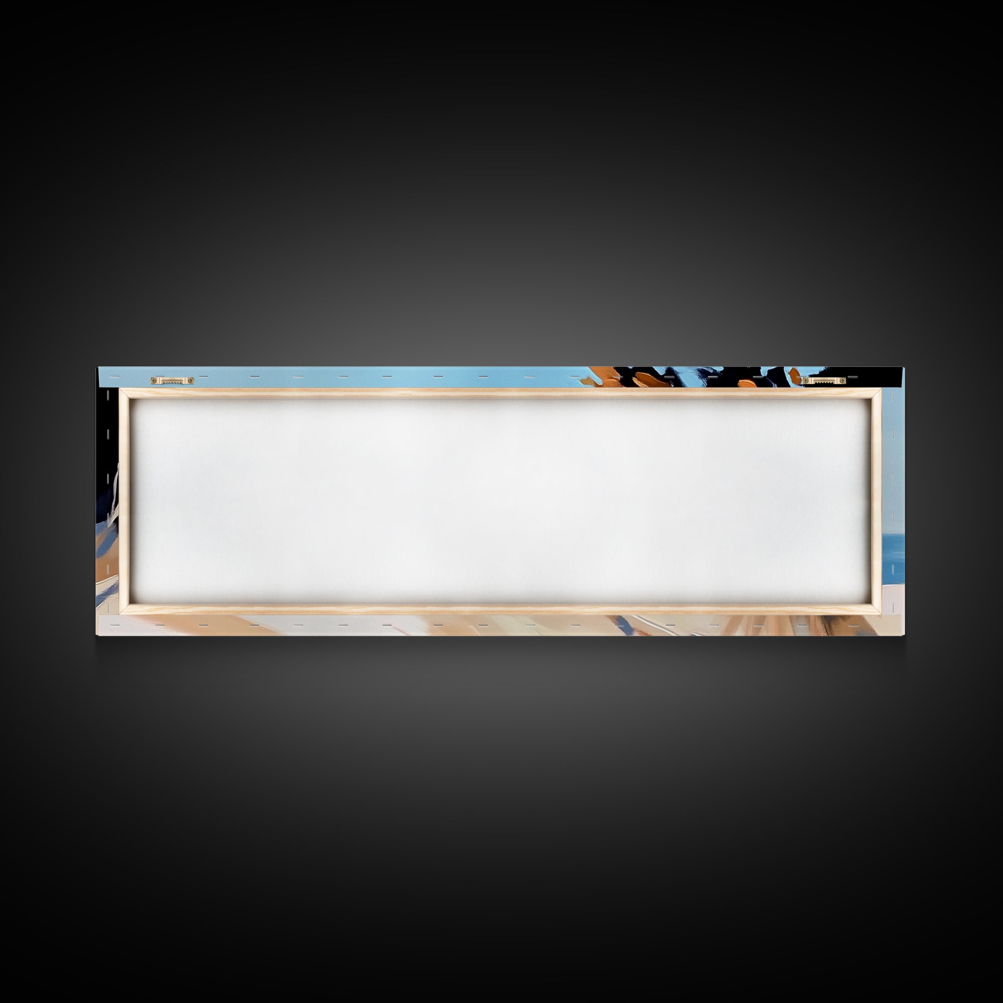 Beach Flowers, Coastal Blossoms, Summer Landscape, Framed Canvas Print, Boho Wall Art, Seaside Painting, Nature Home Decor