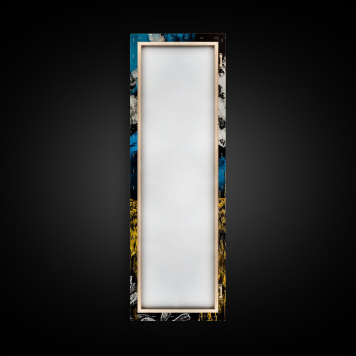 Desert Bloom, Cactus Flower Art, Southwest Landscape, Canvas Print, Bold Nature Decor, Modern Wall Art, Living Room Artwork