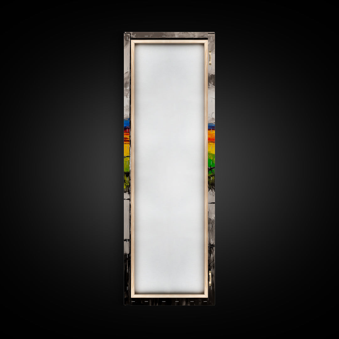 Barbed Wire, Rustic Fence, Vibrant Landscape, Framed Canvas Print, Farmhouse Wall Art, Western Decor, Country Home, Living Room Art