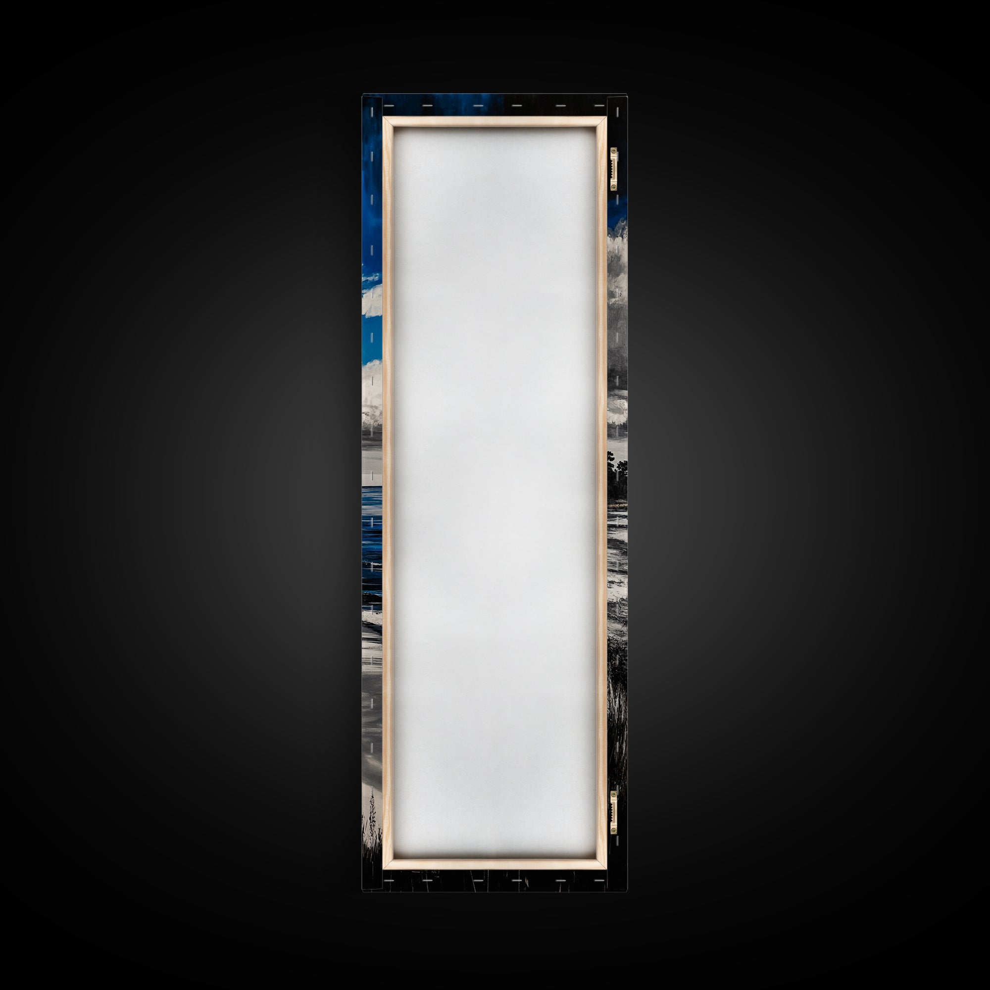 Coastal Serenity, Ocean Waves, Seascape Painting, Beach Decor, Blue Wall Art, Living Room Art, Modern Seascape, Framed Canvas Print