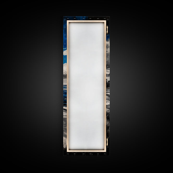 Coastal Serenity, Ocean Waves, Seascape Painting, Beach Decor, Blue Wall Art, Living Room Art, Modern Seascape, Framed Canvas Print