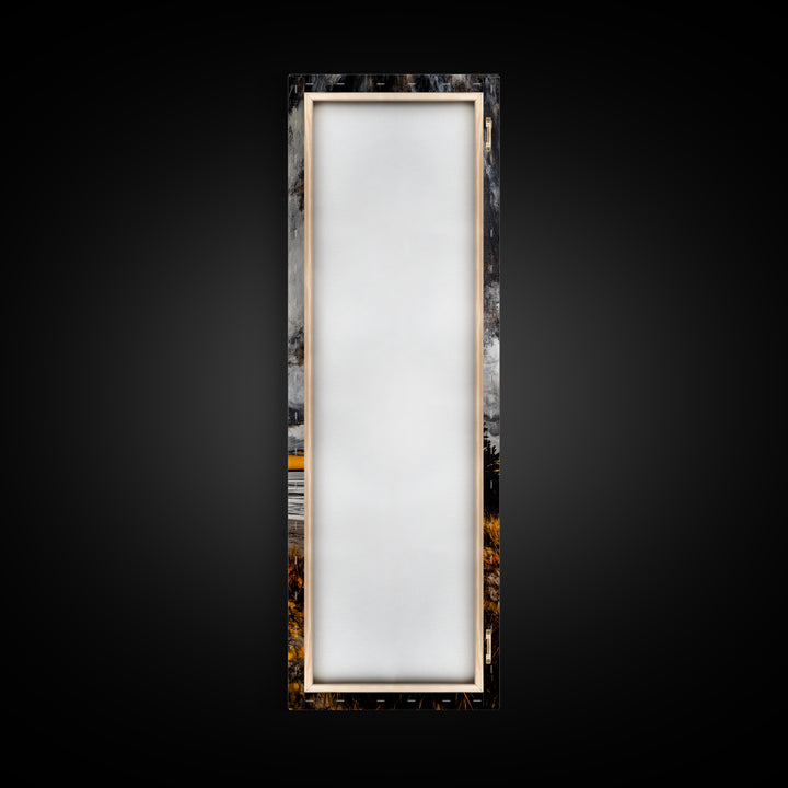 Beach Bonfire, Cozy Fire, Seaside Sunset, Framed Canvas Print, Coastal Home Decor, Relaxing Landscape, Rustic Living Room Wall Art