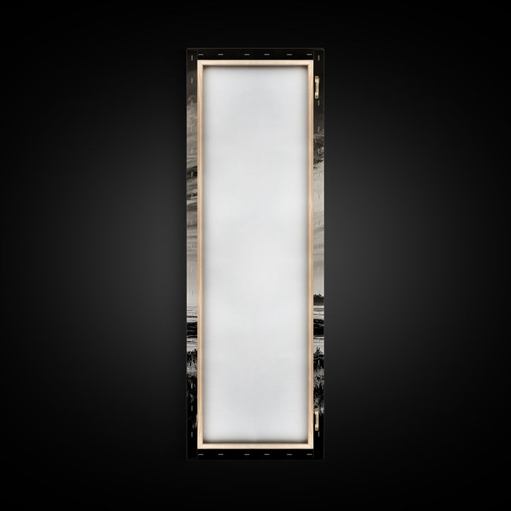 Black White, Seascape Art, Coastal Print, Framed Canvas Print, Monochrome Wall Art, Beach House Decor, Large Art, Living Room Artwork