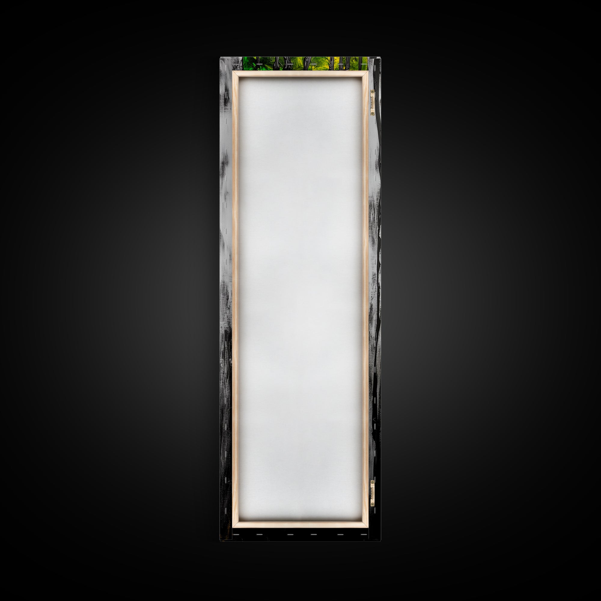 Abstract Forest, Green Nature, Textured Painting, Boho Wall Art, Canvas Print, Modern Home Decor, Living Room Art, Earthy Tones