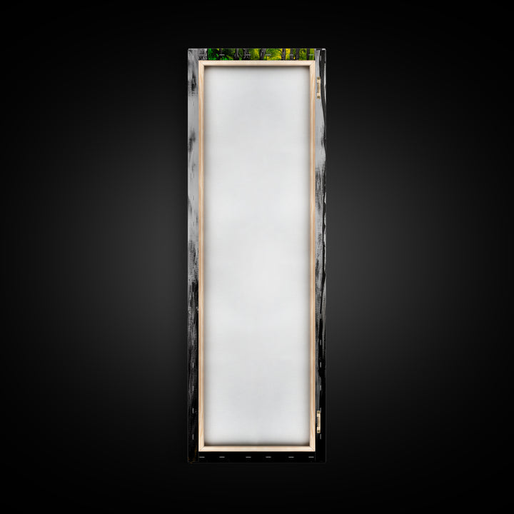 Abstract Forest, Green Nature, Textured Painting, Boho Wall Art, Canvas Print, Modern Home Decor, Living Room Art, Earthy Tones