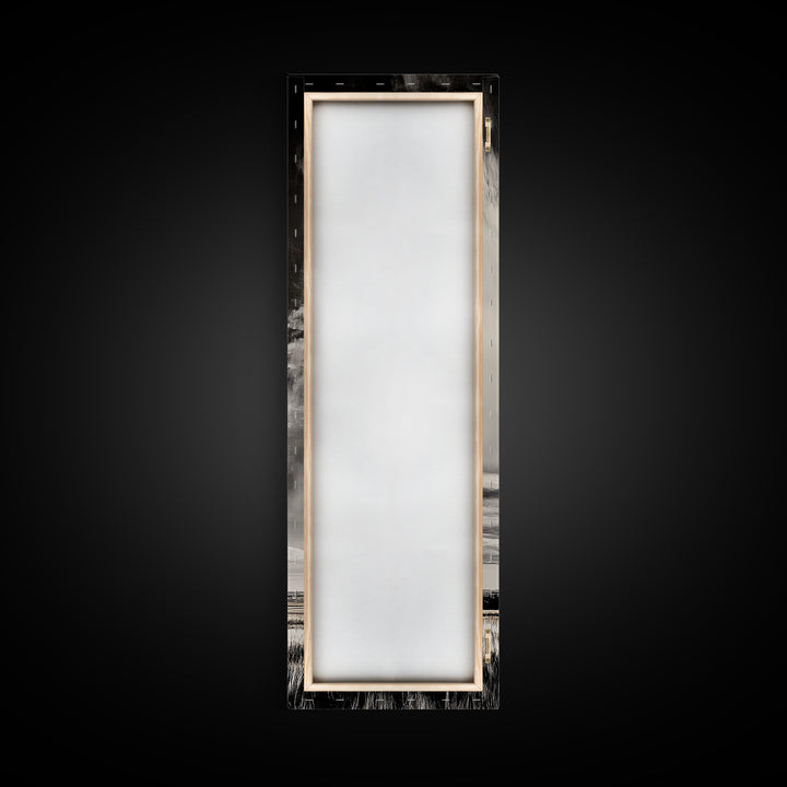 Dramatic Black and White Sky, Stormy Landscape Art, Nature Wall Decor, Rustic Farmhouse Artwork, Living Room Decor, Canvas Print