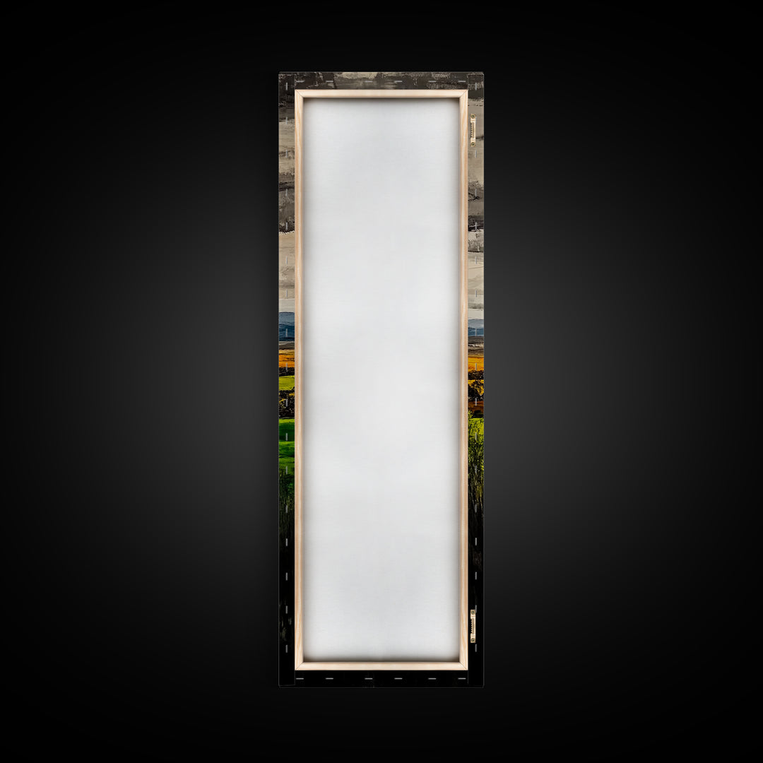 Rolling Fields, Golden Hills, Autumn Landscape, Rustic Home Decor, Living Room Art, Framed Canvas Print, Nature Wall Art