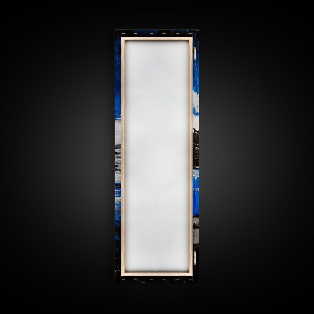 Coastal Serenity, Blue Ocean, Seascape, Canvas Print, Beach House Decor, Modern Wall Art, Minimalist Art, Living Room Wall Art