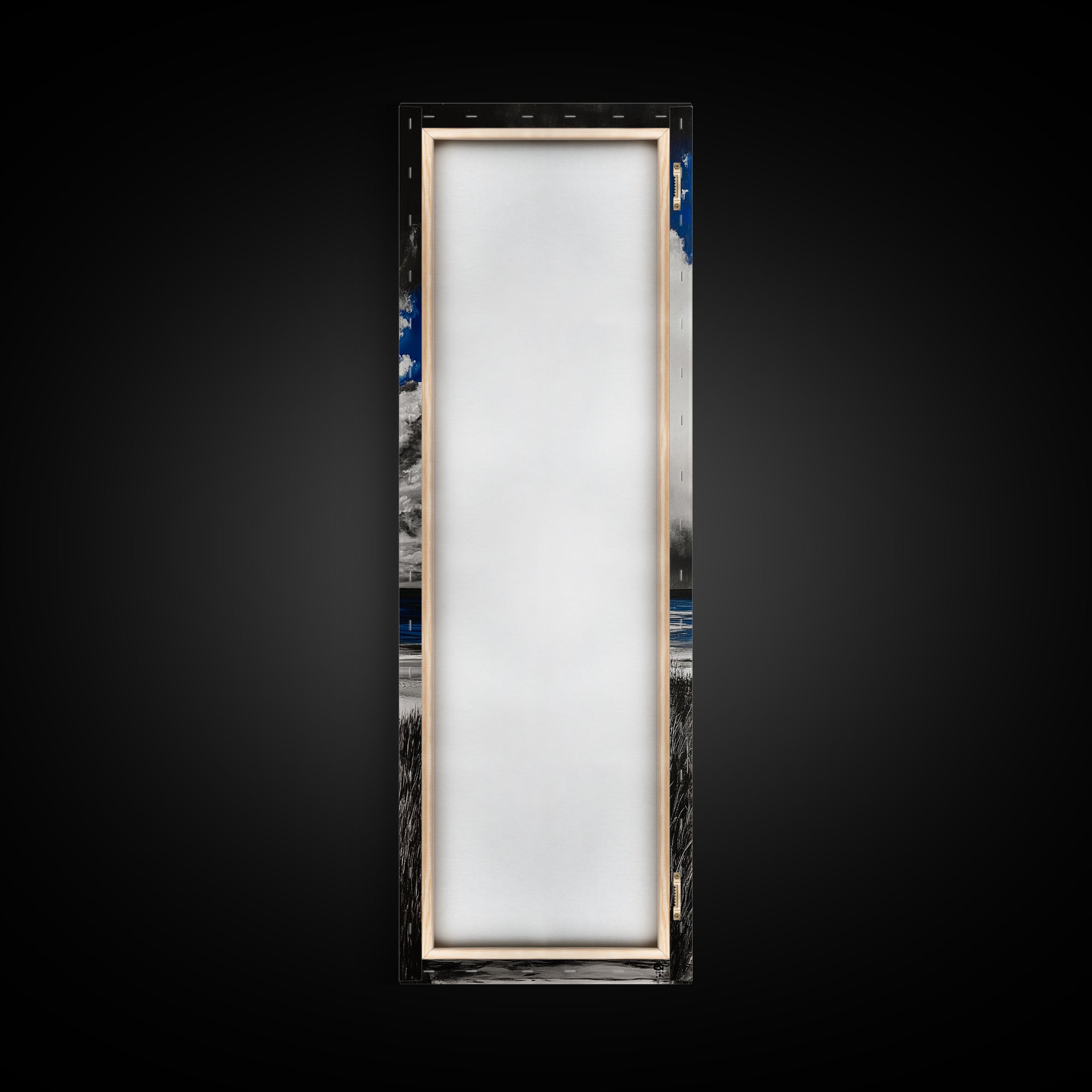 Boardwalk Beach Art, Ocean Landscape Painting, Seaside Home Decor, Modern Coastal Design, Nautical Wall Print, Canvas Print