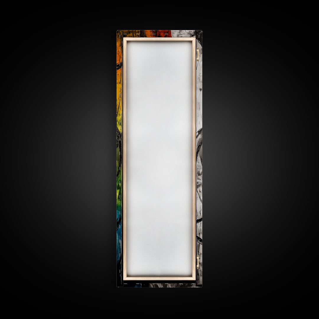 Deep Reflection, Abstract Depth, Textured Artwork, Canvas Print, Modern Living Room Decor, Moody Home Accent, Statement Piece