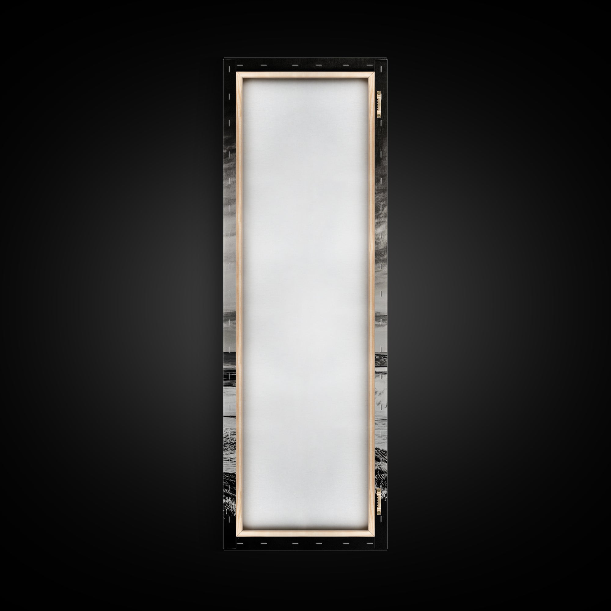 Coastal Waves, Black and White, Ocean Photography, Surf Art, Framed Canvas Print, Minimalist Decor, Beach House Wall Art