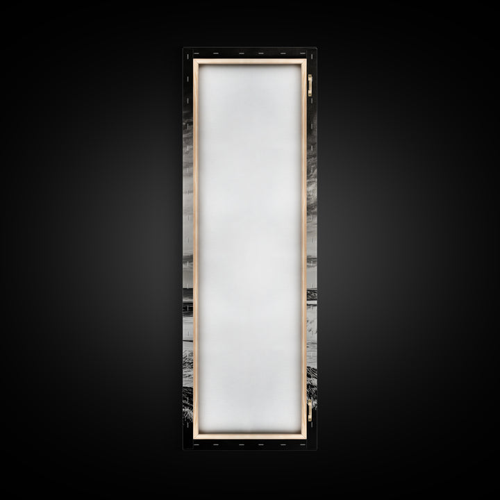 Coastal Waves, Black and White, Ocean Photography, Surf Art, Framed Canvas Print, Minimalist Decor, Beach House Wall Art