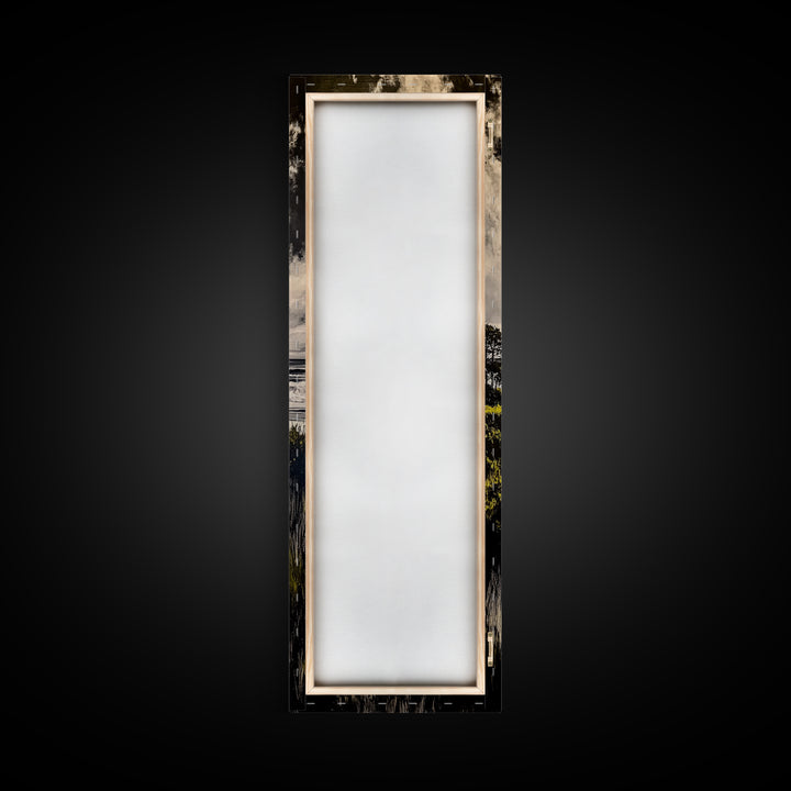 Coastal View, Ocean Landscape Art, Beach House Decor, Blue Sky Painting, Nautical Art, Modern Seascape, Framed Canvas Print