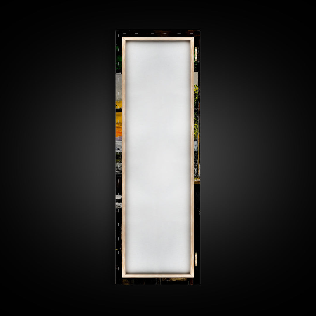 Bar Sunset, Cozy Tavern Art, Rustic Interior Painting, Canvas Print, Warm Evening Decor, Relaxed Home Vibes, Kitchen or Bar Wall Art