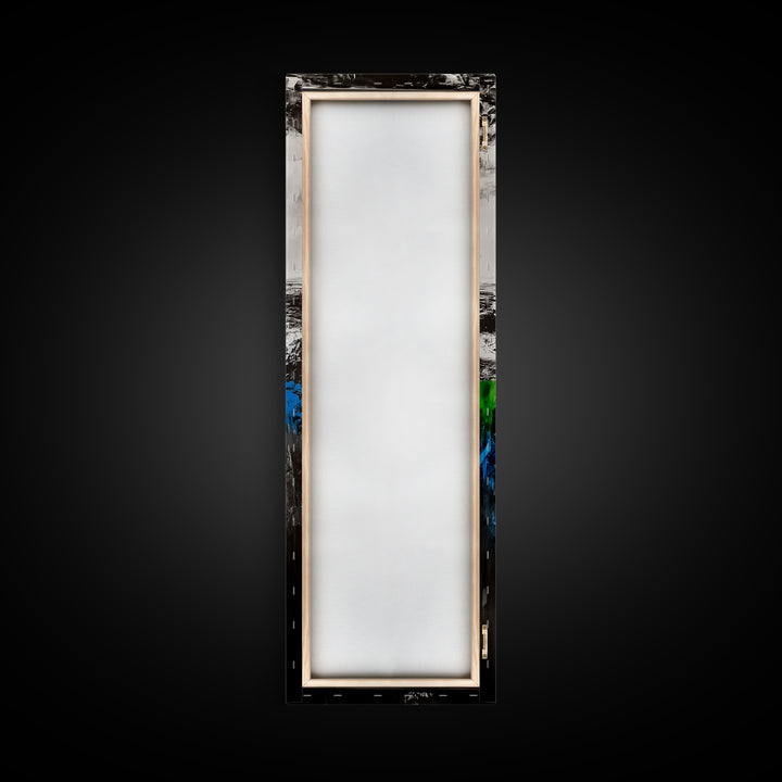 Abstract Ocean Depths, Blue Green Seascape, Modern Coastal Decor, Framed Canvas Print, Minimalist Wall Art, Bedroom Wall Hanging