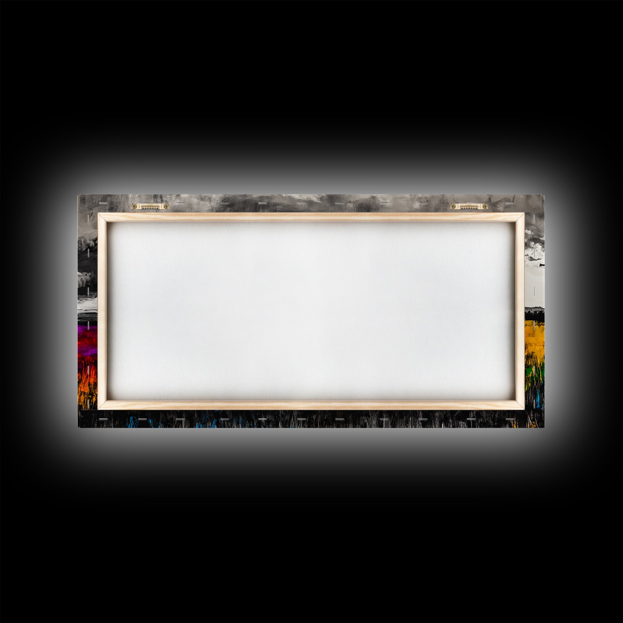 Autumn Meadow, Stormy Sky, Vibrant Fields, Framed Canvas Print, Fall Wall Art, Modern Landscape, Office Decor, Large Wall Art, Farmhouse