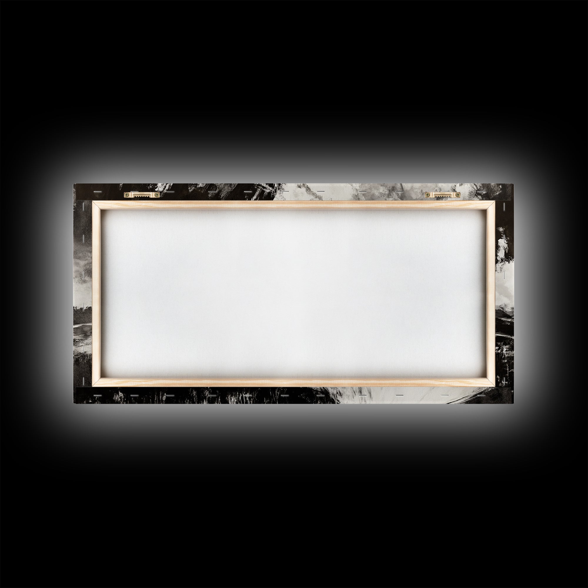 Country Road, Black and White, Minimalist, Framed Canvas Print, Rustic Landscape, Entryway Wall Art, Neutral Wall Decor, Farmhouse Style