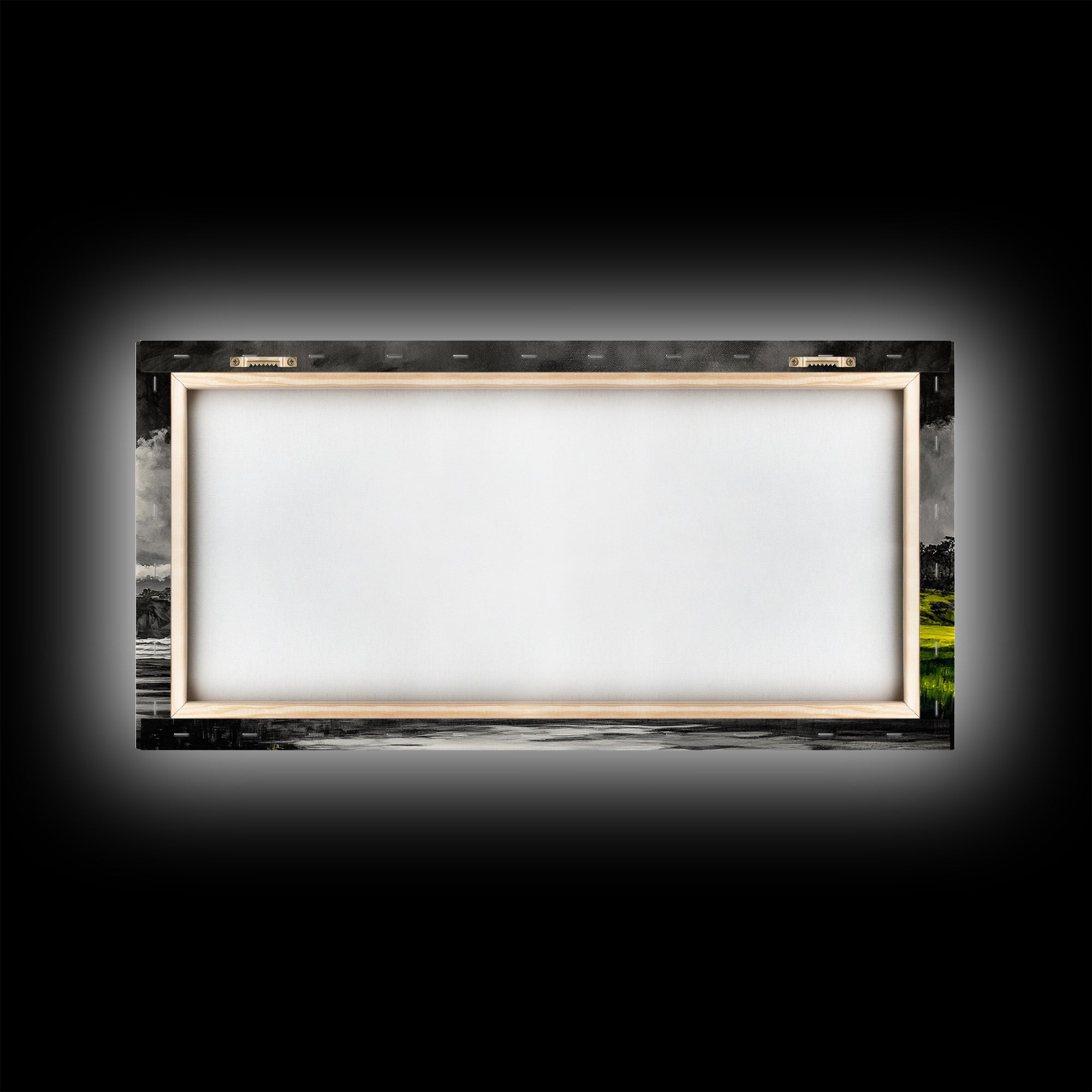 Coastal Storm, Black and White, Dramatic Seascape, Framed Canvas Print, Modern Coastal Art, Minimalist Ocean Wall Art, Large Wall Decor