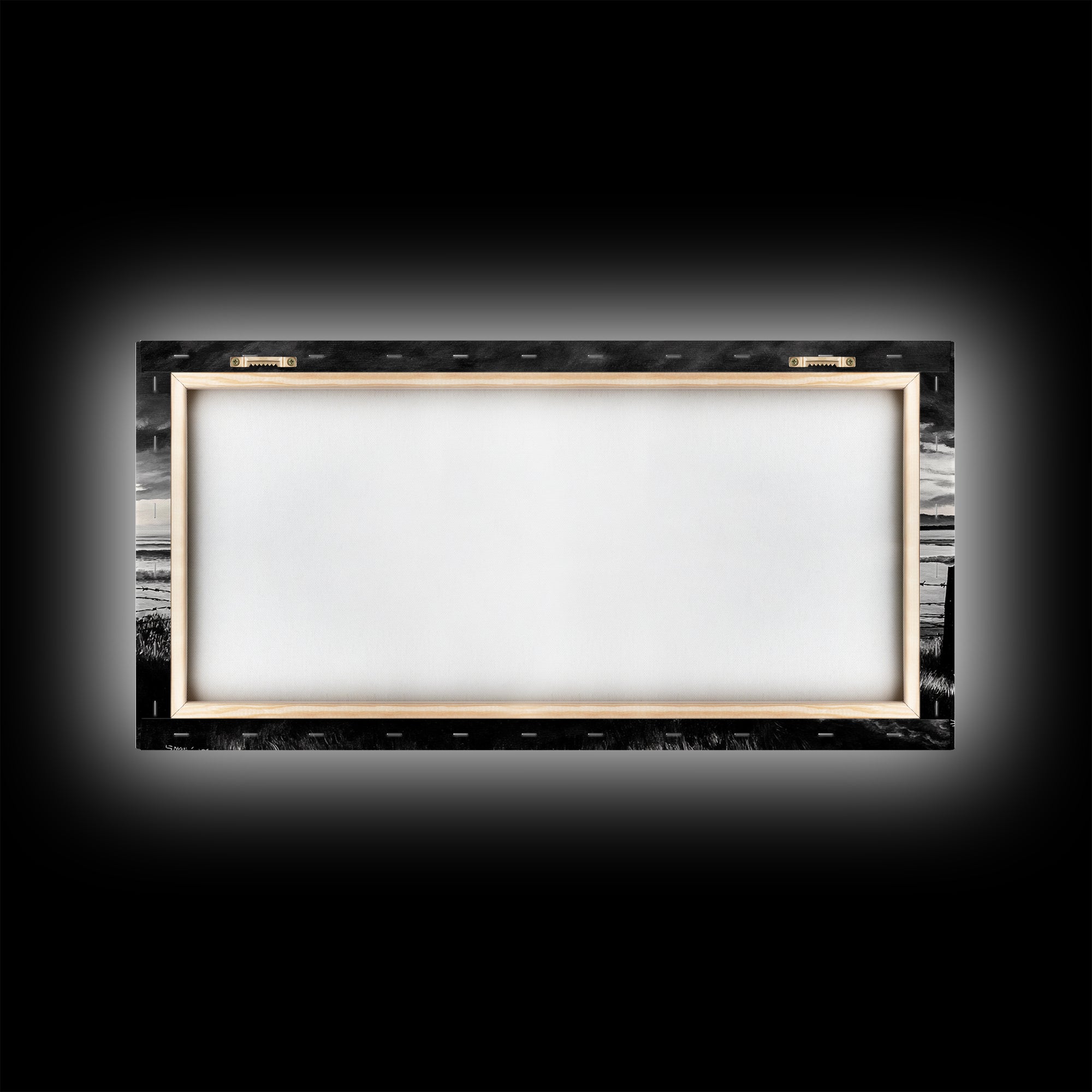 Dark Ocean, Stormy Sky, Coastal Landscape, Black and White Art, Moody Seascape, Living Room Wall Art, Nautical Decor, Framed Canvas Print