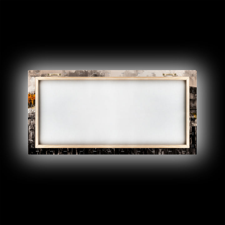 Rustic Cabin, Fall Foliage, Country Home Art, Canvas Print, Autumn Wall Decor, Farmhouse Wall Art, Cozy Living Room Art