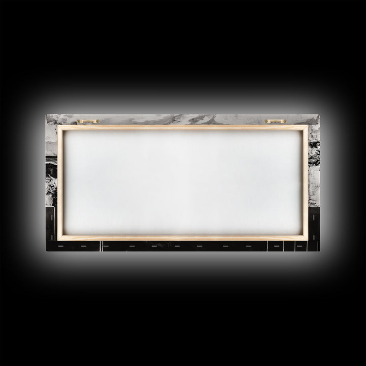 Black and White, Ocean, Waves, Minimalist, Canvas Print, Coastal Art, Nautical Decor, Bedroom Wall Art, Modern Home Decor, Fine Art Print