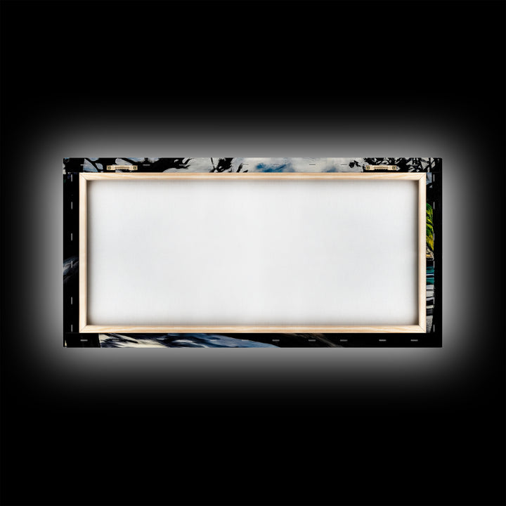 Coastal View, Ocean Cliffs, Nature Scene, Canvas Print, Beach Wall Art, Relaxing Home Decor, Nautical Theme, Large Seascape Painting