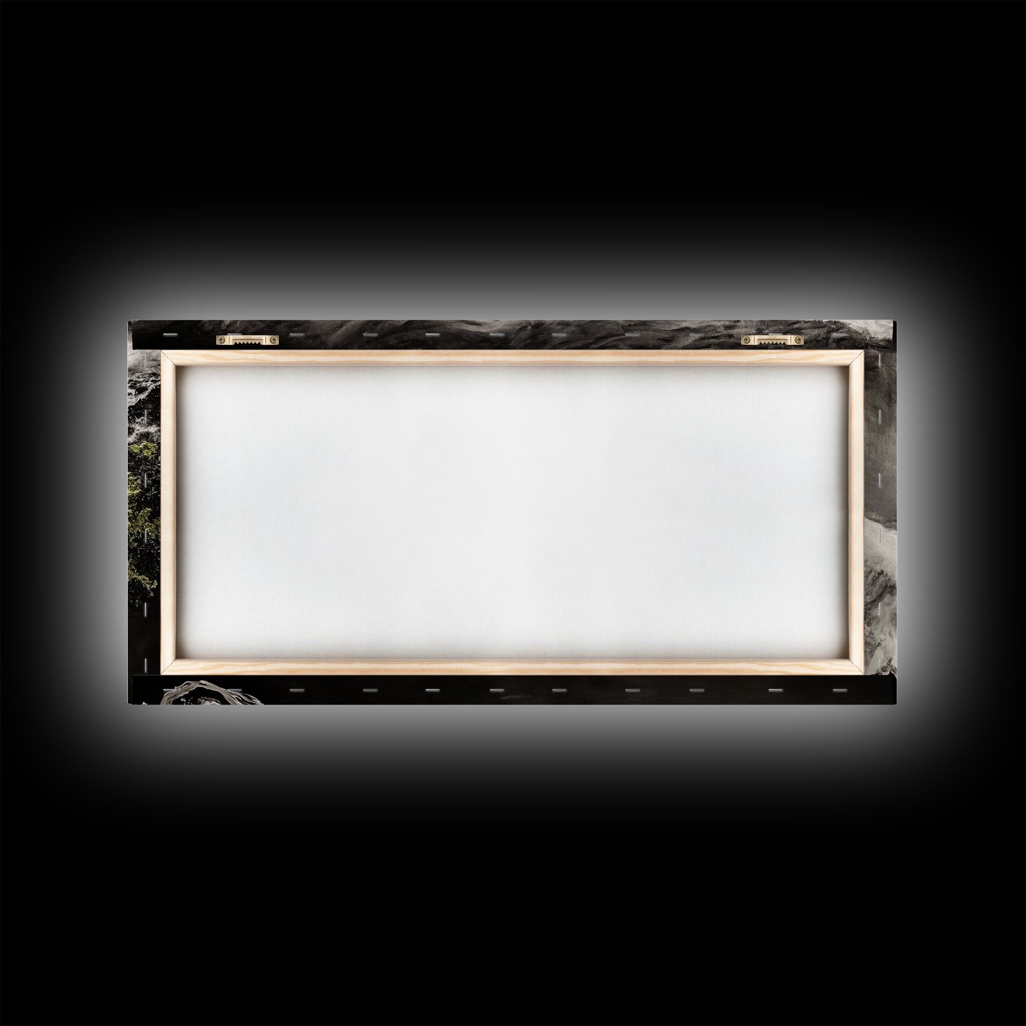 Abstract Ocean Waves, Coastal Wall Art, Modern Seascape Painting, Monochrome Beach Decor, Minimalist Black White Art, Canvas Print