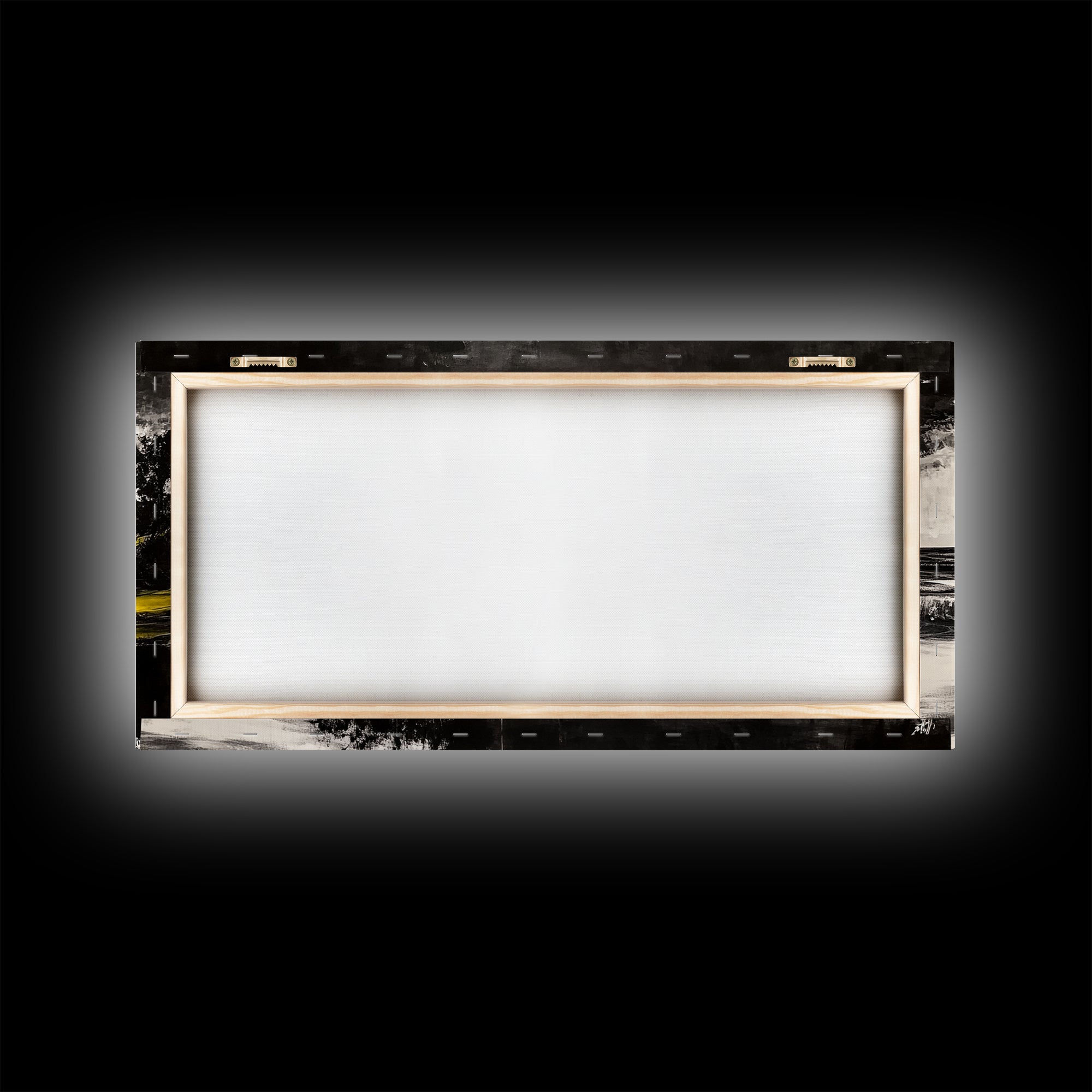 Coastal Landscape, Black and White, Framed Canvas Print, Beach House Wall Art, Nautical Decor, Ocean View Art, Minimalist Seascape