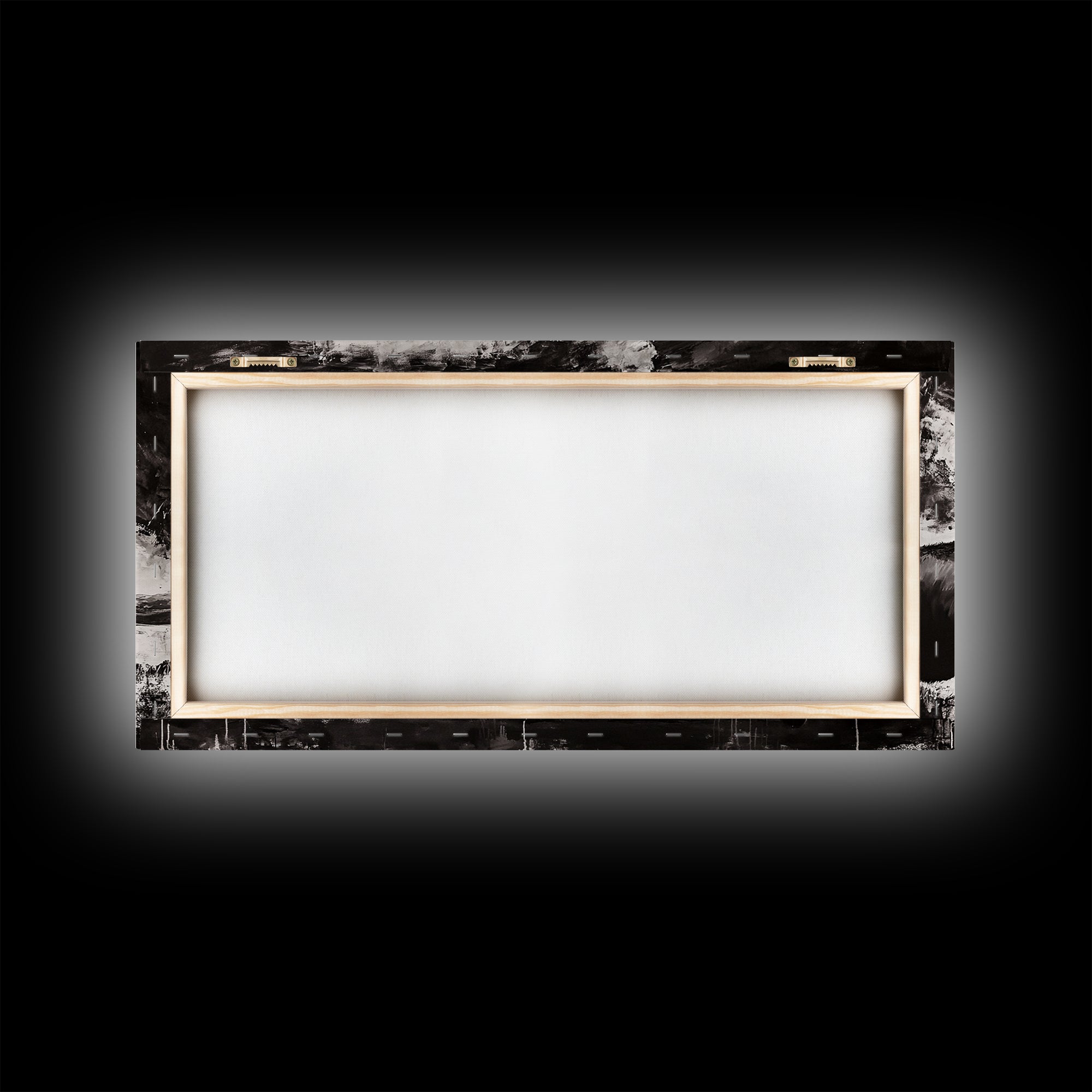 Bison Landscape, Western Art, Black and White Buffalo, Rustic Home Decor, Southwestern Wall Art, Nature Artwork, Framed Canvas Print