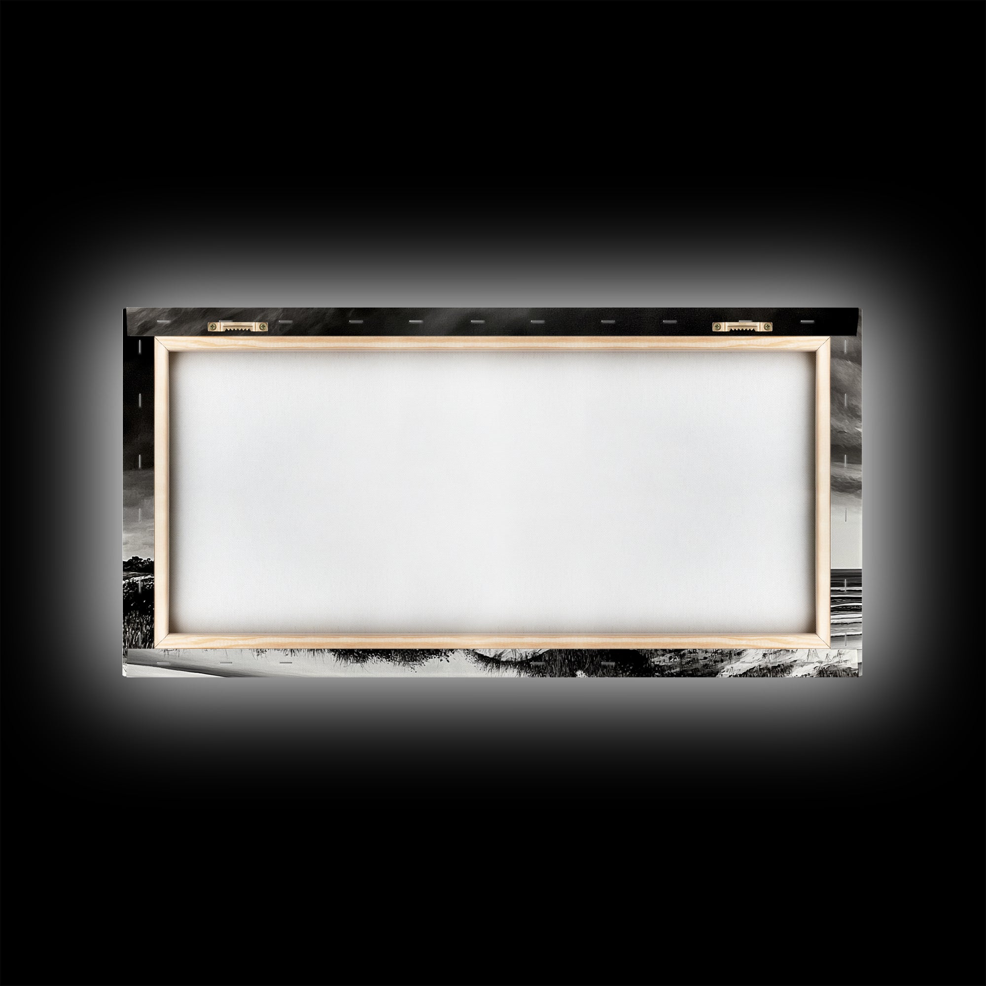 Coastal Storm, Dramatic Beach Scene, Black and White Seascape, Modern Coastal Art, Neutral Wall Decor, Canvas Print, Living Room Art