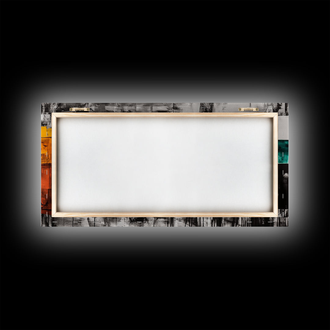 Abstract Art, Modern Minimalist, Black and White, Canvas Print, Bold Geometric, Office Wall Art, Contemporary Home Decor, Unique Design