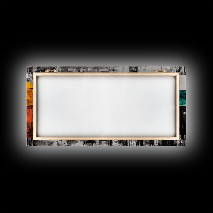 Abstract Art, Modern Minimalist, Black and White, Canvas Print, Bold Geometric, Office Wall Art, Contemporary Home Decor, Unique Design