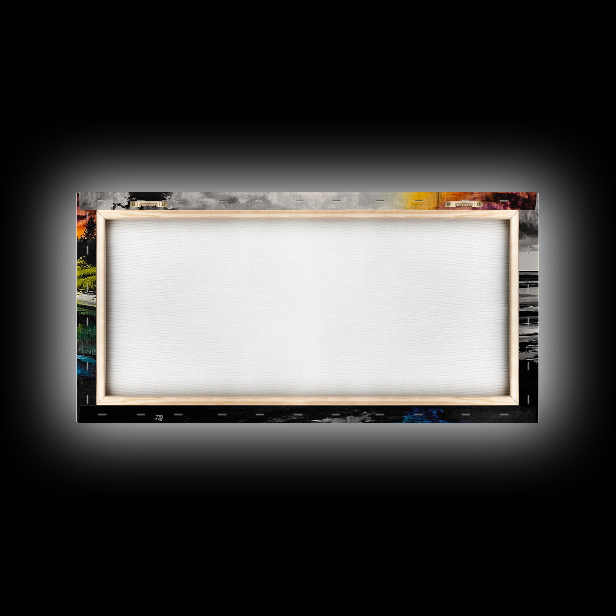 Coastal Landscape, Black White, Ocean View Art, Beach Canvas Print, Living Room Wall Art, Seascape Painting, Nautical Decor, Large Art