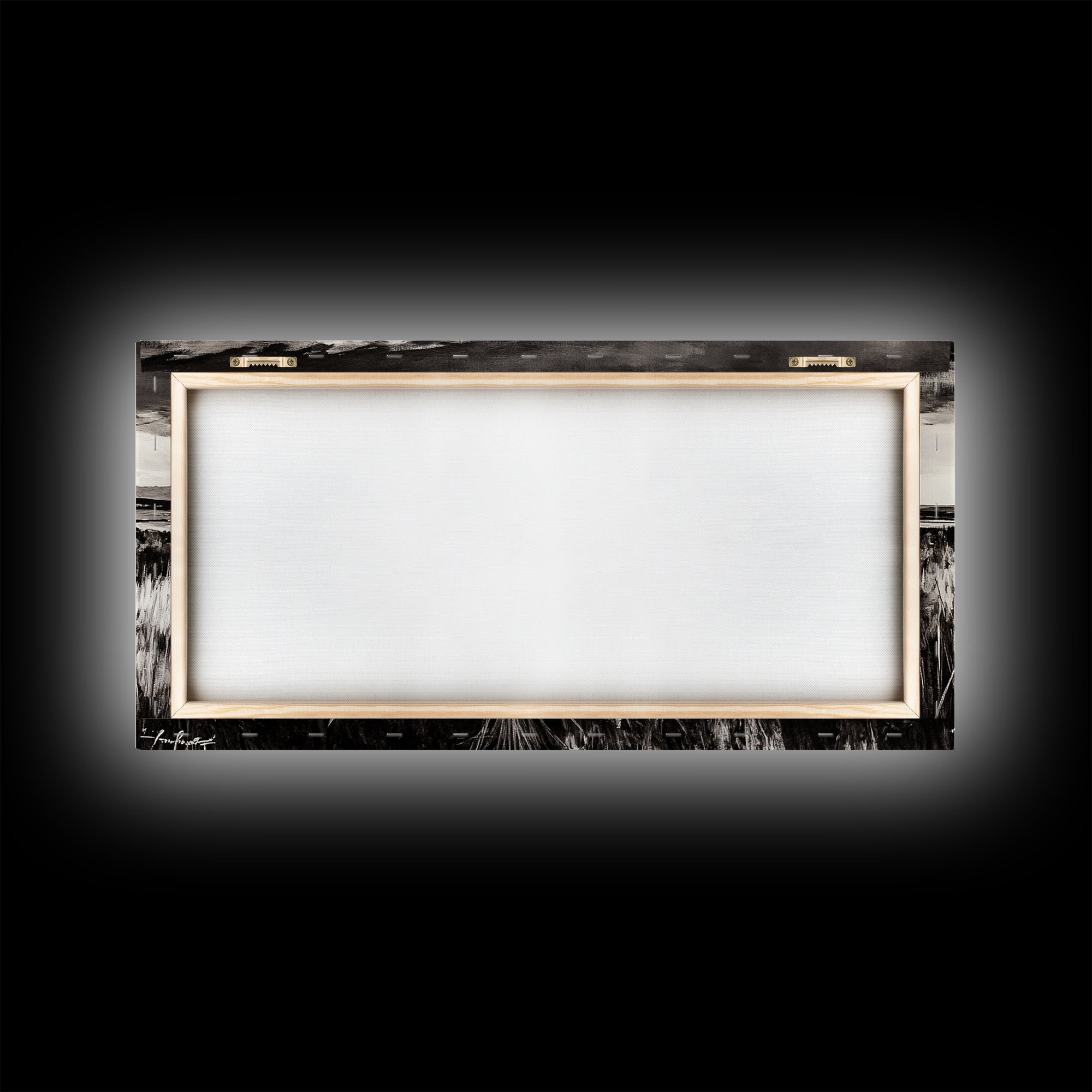 Black and White Landscape, Minimalist Canvas Print, Nature Wall Art, Rustic Country Scene, Neutral Home Decor, Living Room Art