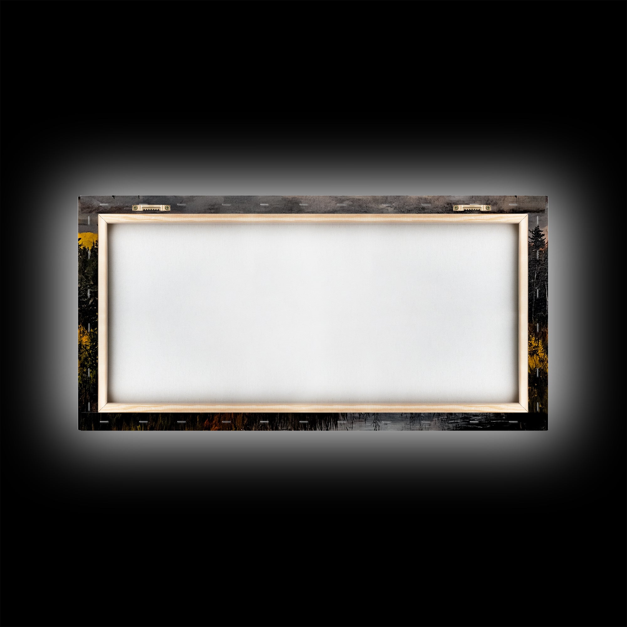 Autumn Sunset, River Landscape, Nature Art, Framed Canvas Print, Rustic Decor, Cabin Wall Art, Fall Wall Art, Living Room Art