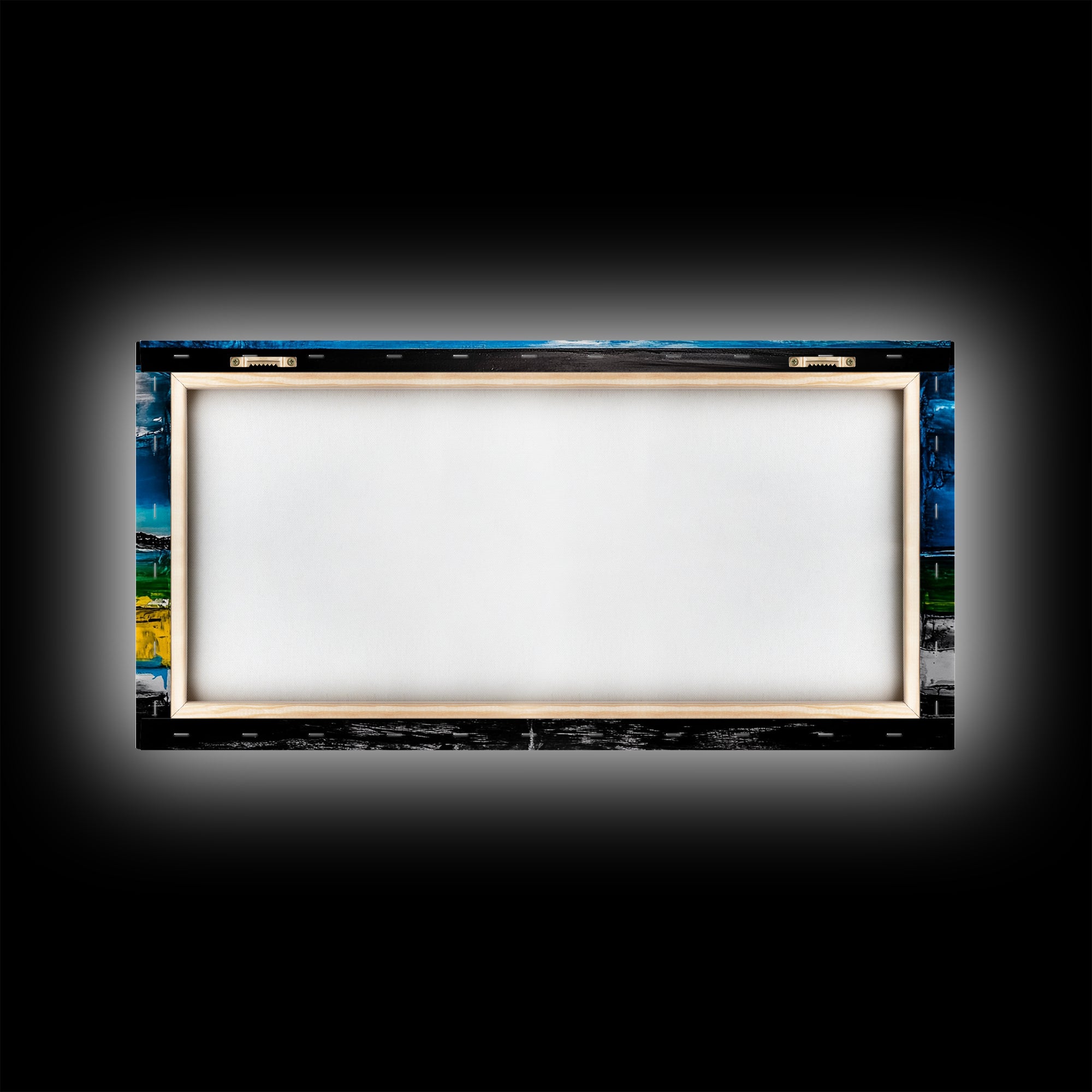 Bright Coastal, Blue and Green Ocean, Abstract Beach Art, Canvas Print, Modern Seaside Decor, Living Room Wall Art, Large Wall Art