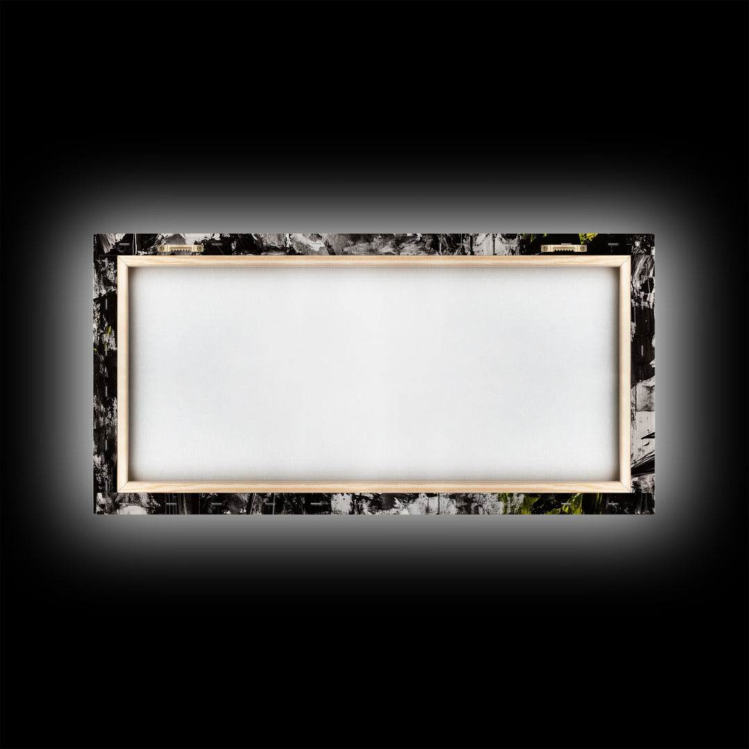 Black and White Bird, Modern Abstract, Minimalist Art, Canvas Print, Nature Wall Art, Office Wall Art, Boho Aesthetic Decor