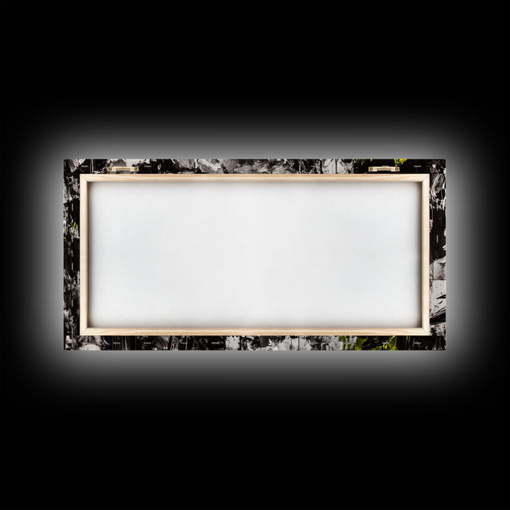 Black and White Bird, Modern Abstract, Minimalist Art, Canvas Print, Nature Wall Art, Office Wall Art, Boho Aesthetic Decor