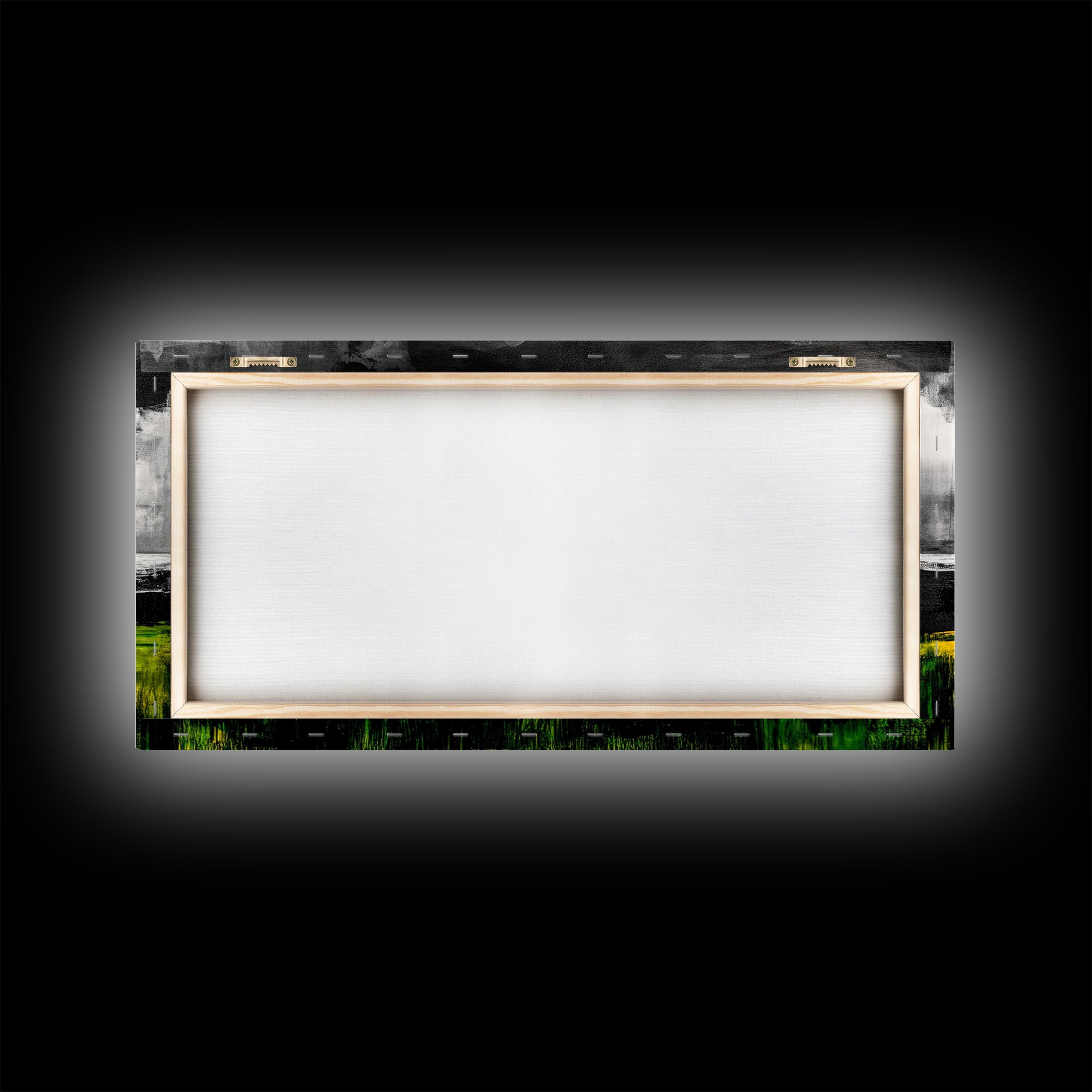 Abstract Coastal Art, Ocean Horizon, Dramatic Sky, Framed Canvas Print, Large Wall Art, Modern Living Room Decor, Beach House Art