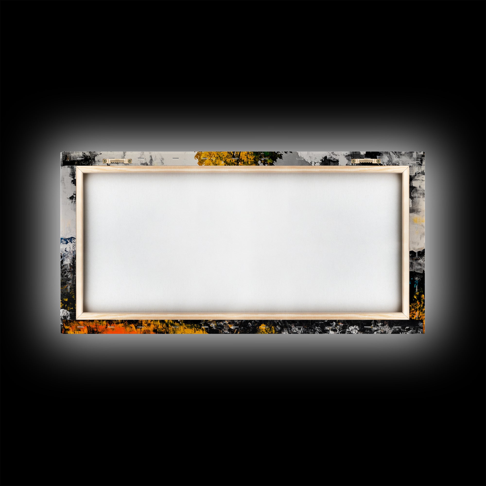 Autumn Tree Art, Mountain Landscape Painting, Fall Wall Decor, Nature Lover Gift, Framed Canvas Print, Rustic Cabin Home Accent