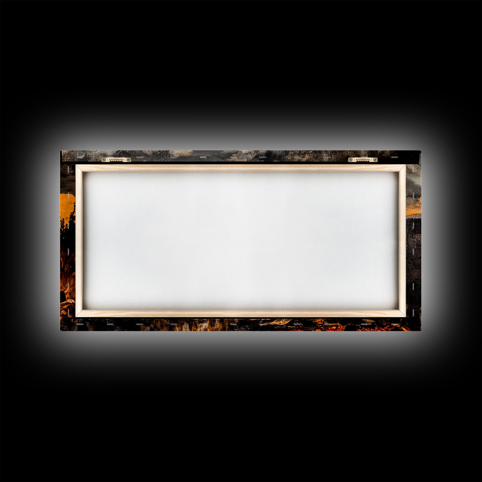 Campfire, Mountain Art, Sunset Landscape, Wilderness Print, Outdoor Wall Art, Adventure Home Decor, Cabin Wall Art, Framed Canvas Print