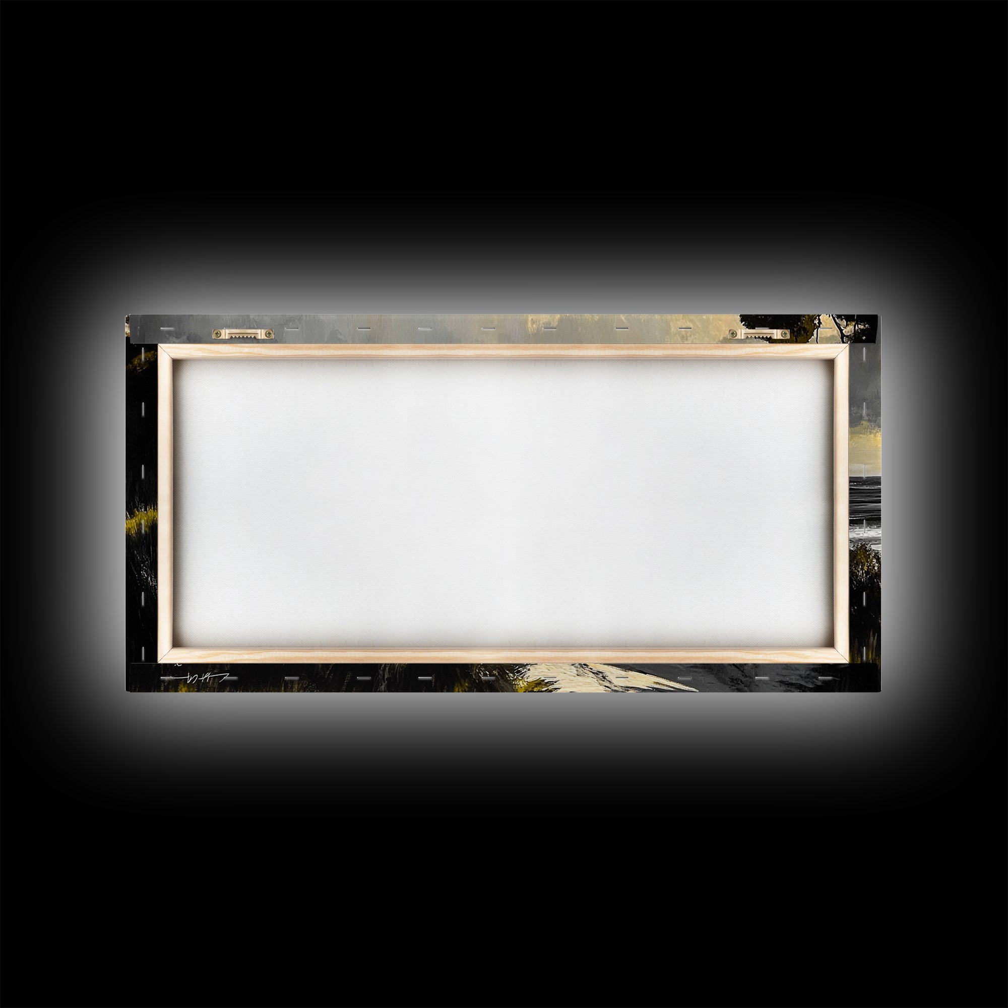 Coastal Path, Ocean View, Beach Sunset, Framed Canvas Print, Modern Wall Art, Landscape Painting, Living Room Art, Nautical Decor