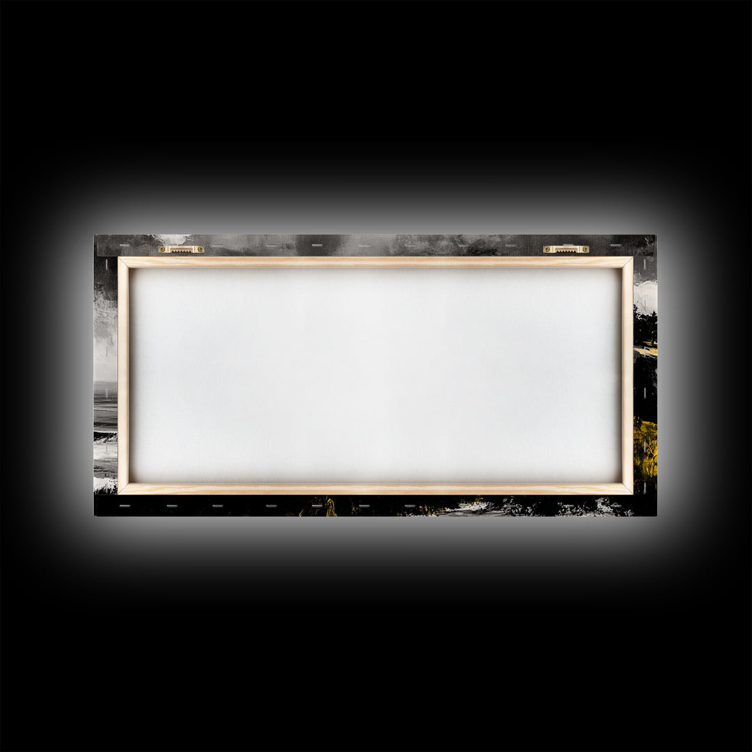 Rugged Coast, Ocean Horizon, Green Cliffs, Canvas Print, Coastal Landscape, Nautical Wall Art, Modern Home Decor, Living Room Art