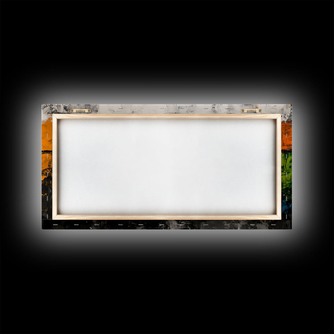 Abstract Bowl, Minimalist Kitchen Art, Modern Wall Decor, Framed Canvas Print, Contemporary Abstract Art, Dining Room Wall Art