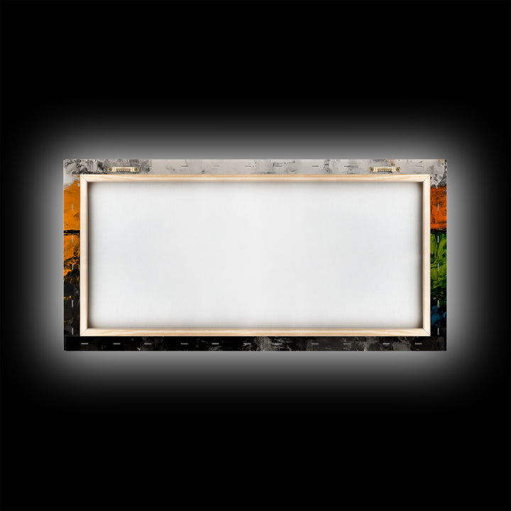 Abstract Bowl, Minimalist Kitchen Art, Modern Wall Decor, Framed Canvas Print, Contemporary Abstract Art, Dining Room Wall Art