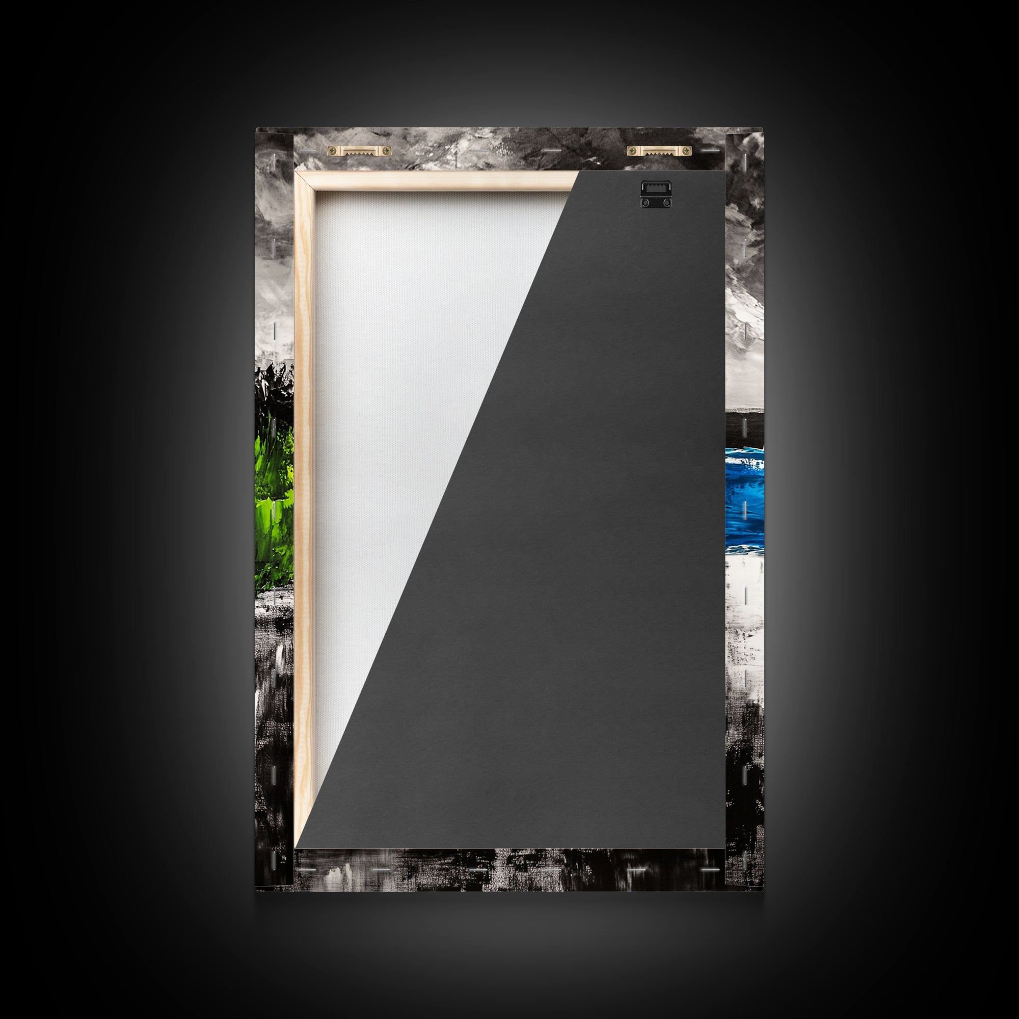 Abstract Seascape, Blue Ocean, Coastal Art, Modern Decor, Framed Canvas Print, Beach House Wall Art, Minimalist Art, Living Room Wall Art