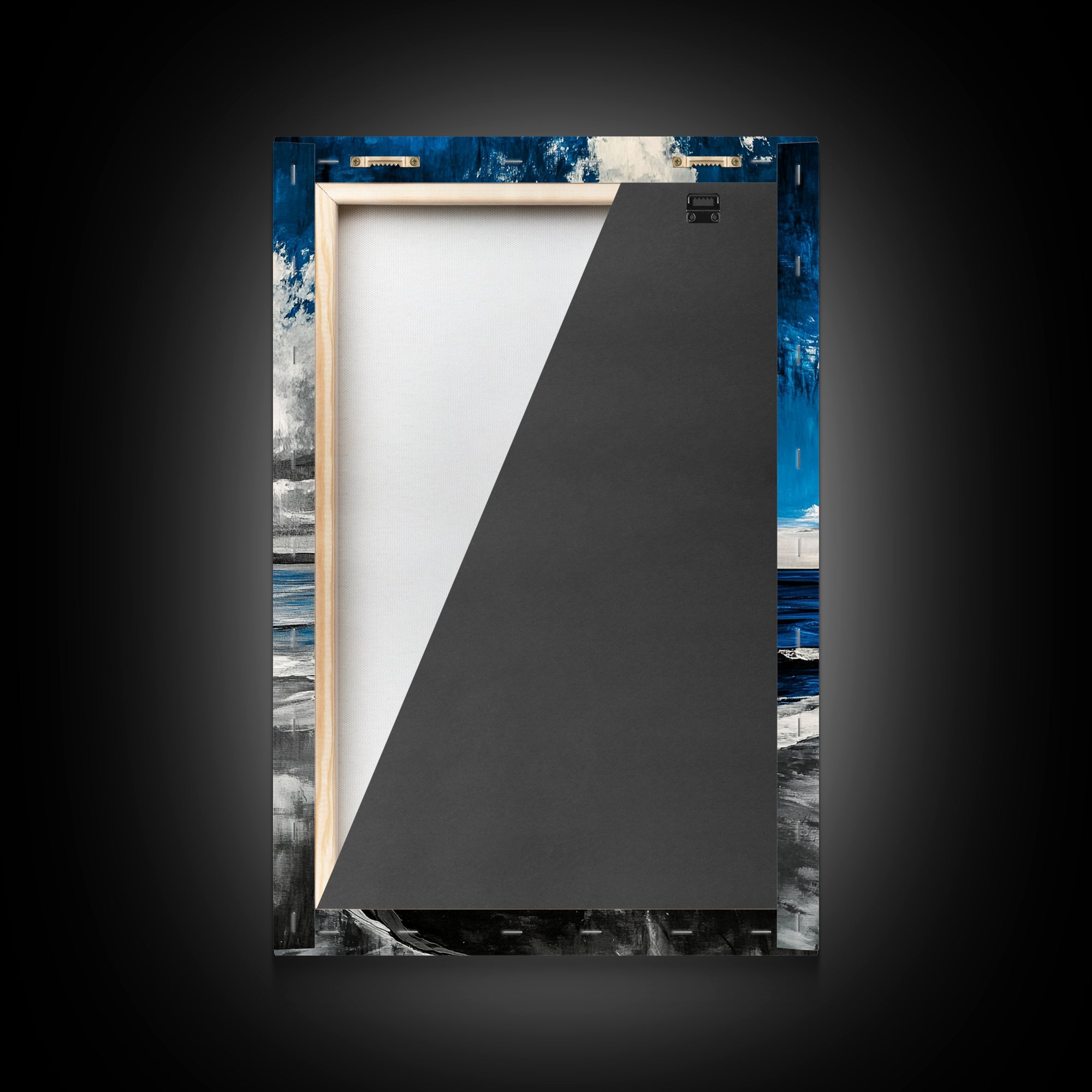 Blue Ocean, Tranquil Beach Scene, Coastal Home Decor, Seascape Wall Art, Nature Inspired, Modern Minimalist, Canvas Print