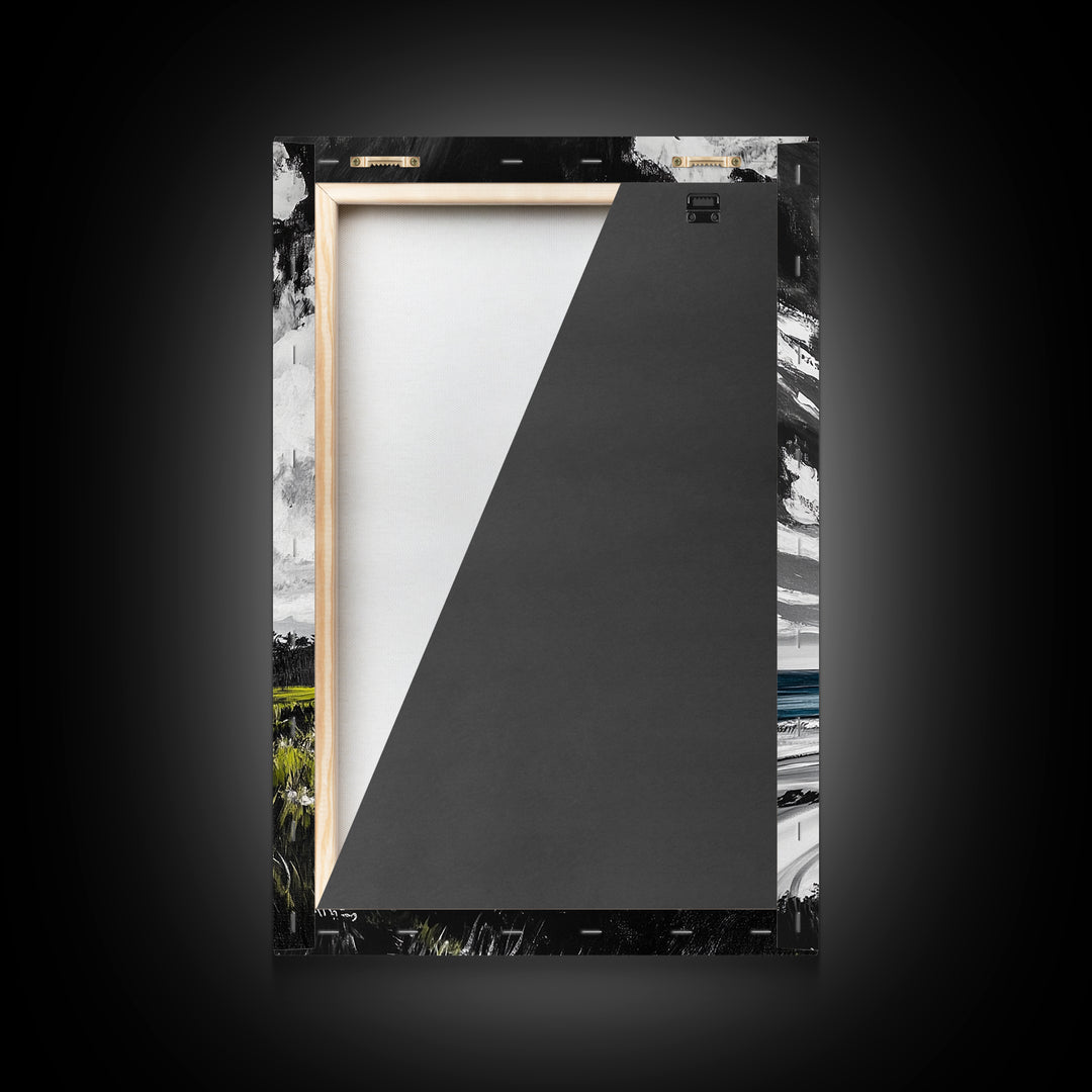 Castle View, Dramatic Seascape Art, Coastal Landscape Print, Nautical Decor, Ocean Lover Gift, Framed Canvas Print, Travel Aesthetic